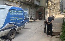 Промывка канализационной системы дома по адресу ул. Луначарского, 33 Промывка канализационной системы дома по адресу ул. Луначарского, 33