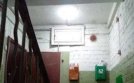Установка светодиодных светильников в доме по адресу ул. Снайперов, 15