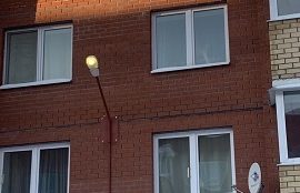 Замена ламп уличного освещения в доме по адресу ул. Парковая, 4а