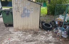 Вывоз мусора с контейнерной площадки по адресу ул. Солдатова, 36 Вывоз мусора с контейнерной площадки по адресу ул. Солдатова, 36