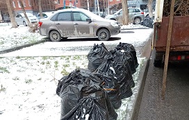 Вывоз мусора с придомовых территорий